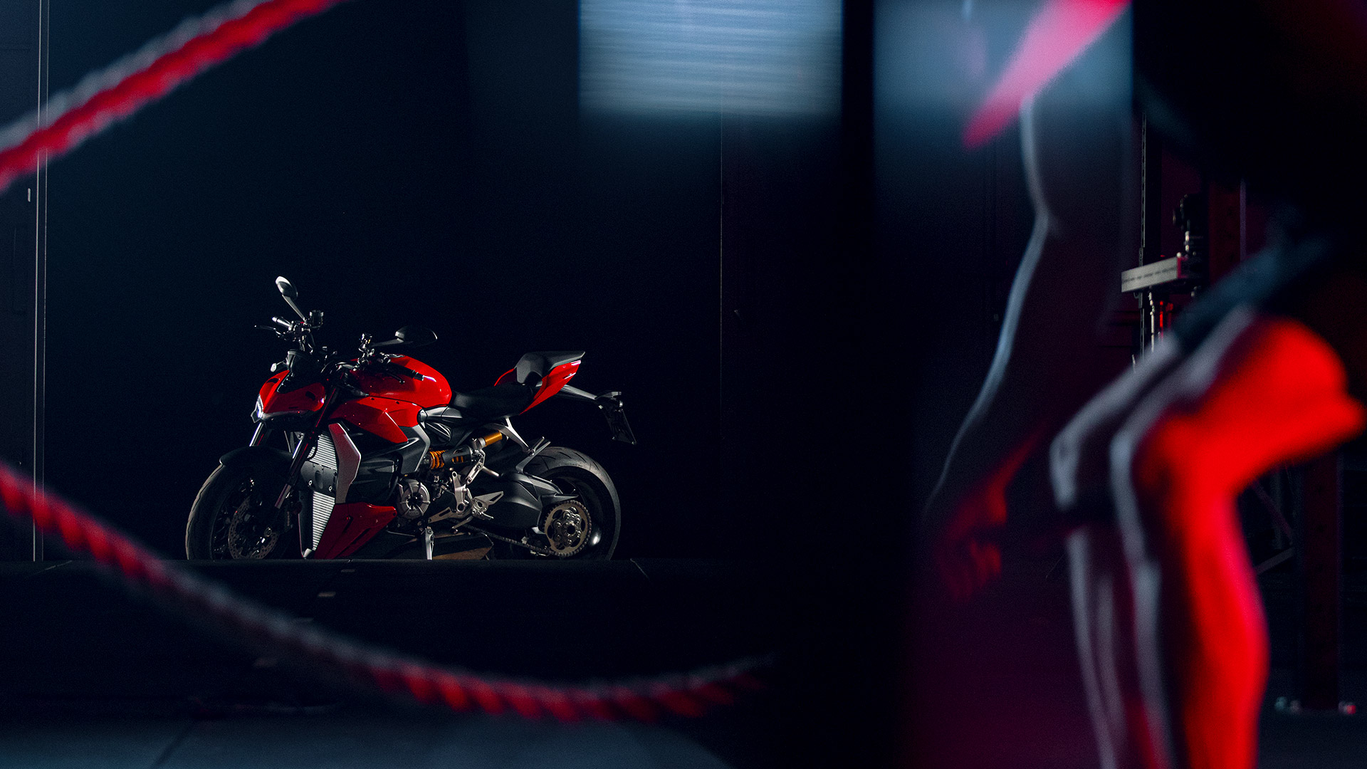 A view of the all-new 2022 Ducati Streetfighter V2, available in Ducati dealerships as of December