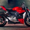 A view of the all-new 2022 Ducati Streetfighter V2, available in Ducati dealerships as of December