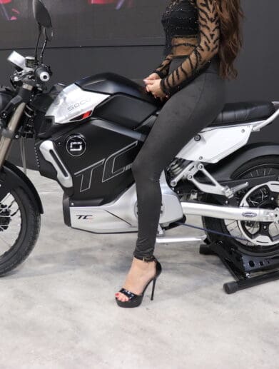 A super soco TC Max Electric motorcycle