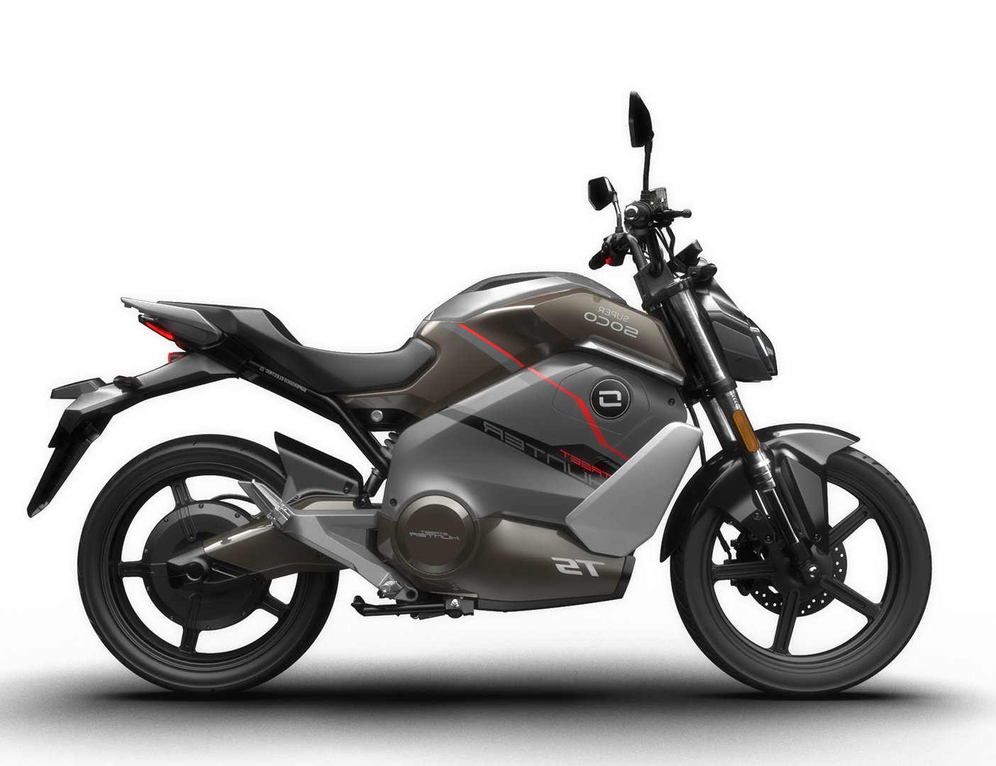 A Super Soco TS electric motorcycle