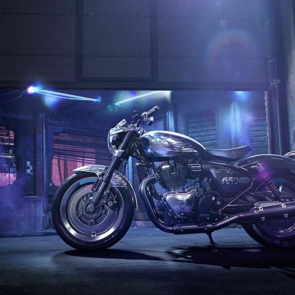 Royal Enfield's new Bobber: The SG650 Concept, just revealed at this year's EICMA Awards.