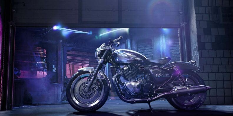 Royal Enfield's new Bobber: The SG650 Concept, just revealed at this year's EICMA Awards.