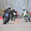 A view of riders enjoying a motorcycle riding and safety course