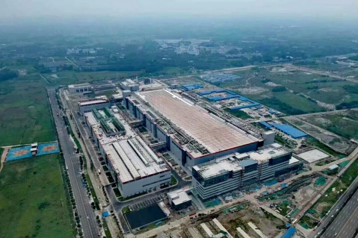 A Chinese semiconductor (microchip) factory