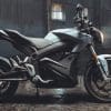 A side view of an electric motorcycle from Zero Motorcycles