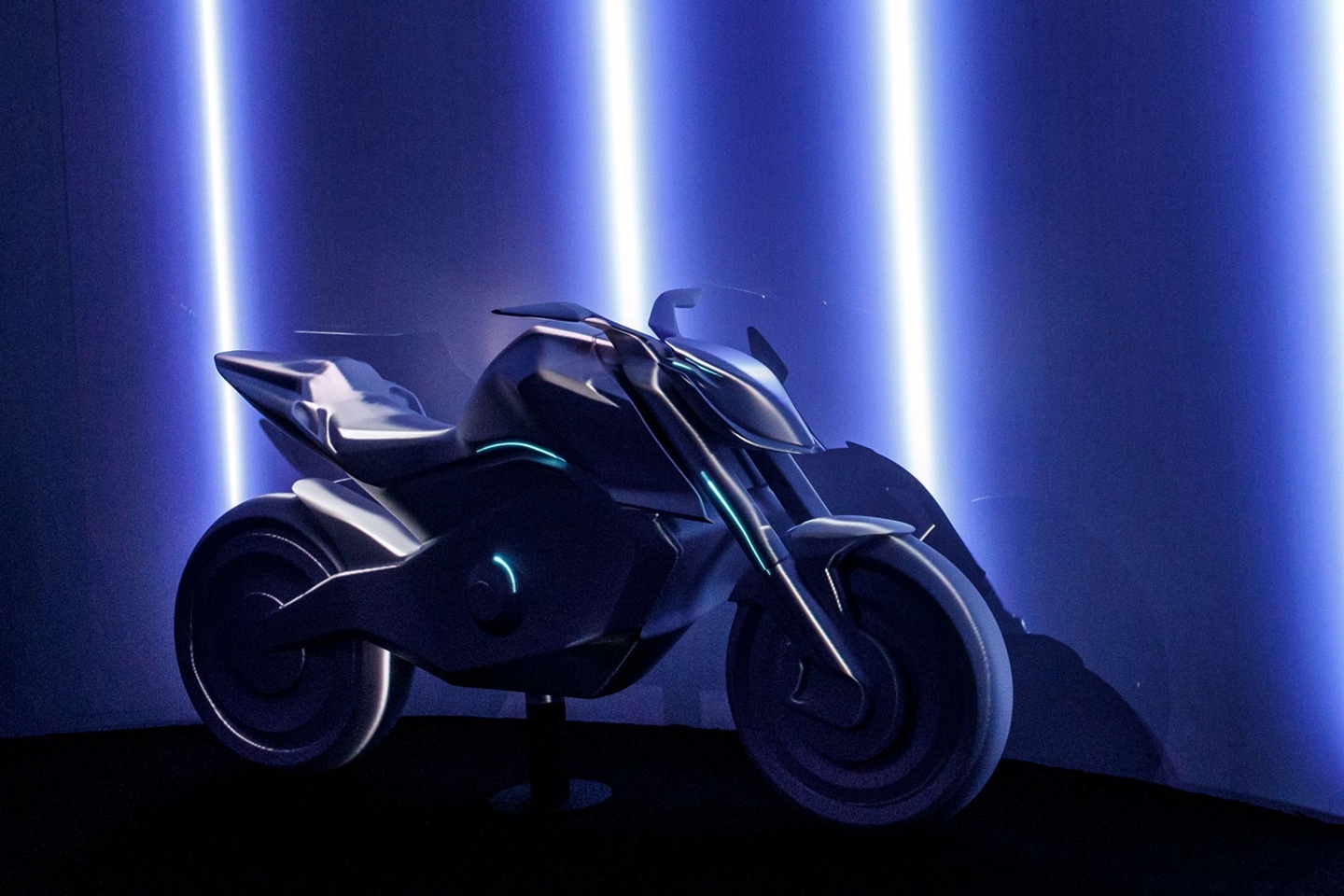 A view of the new Honda Hornet concept motorcycle, featured just recently at this year's EICMA