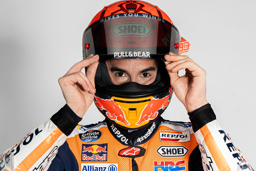 A front view of Marc Marquez