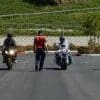 A view of riders enjoying a motorcycle riding and safety course