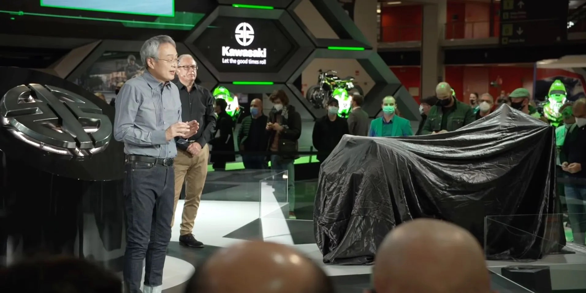 Kawasaki Ceo Hiroshi tells everybody that Kawasaki will have three electric motorcycles by next year