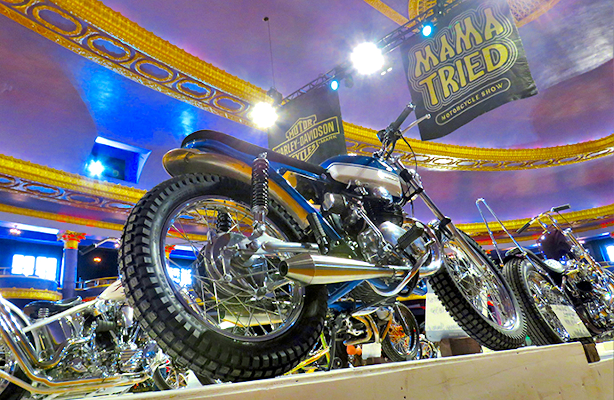 A motorcycle present at a previous year in the Mama Tried Motorcycle Show History