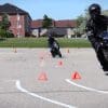 A view of riders enjoying a motorcycle riding and safety course