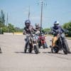 A view of riders enjoying a motorcycle riding and safety course