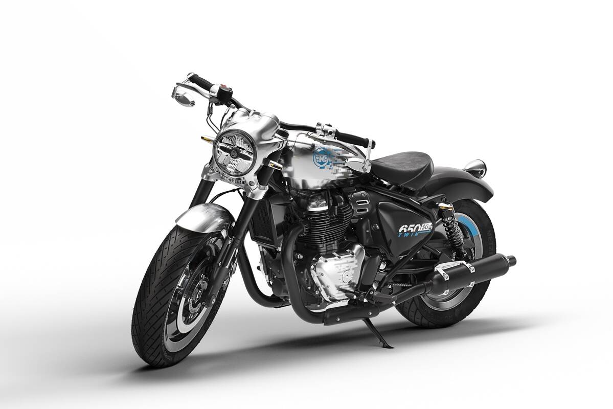 Royal Enfield's new Bobber: The SG650 Concept, just revealed at this year's EICMA Awards.