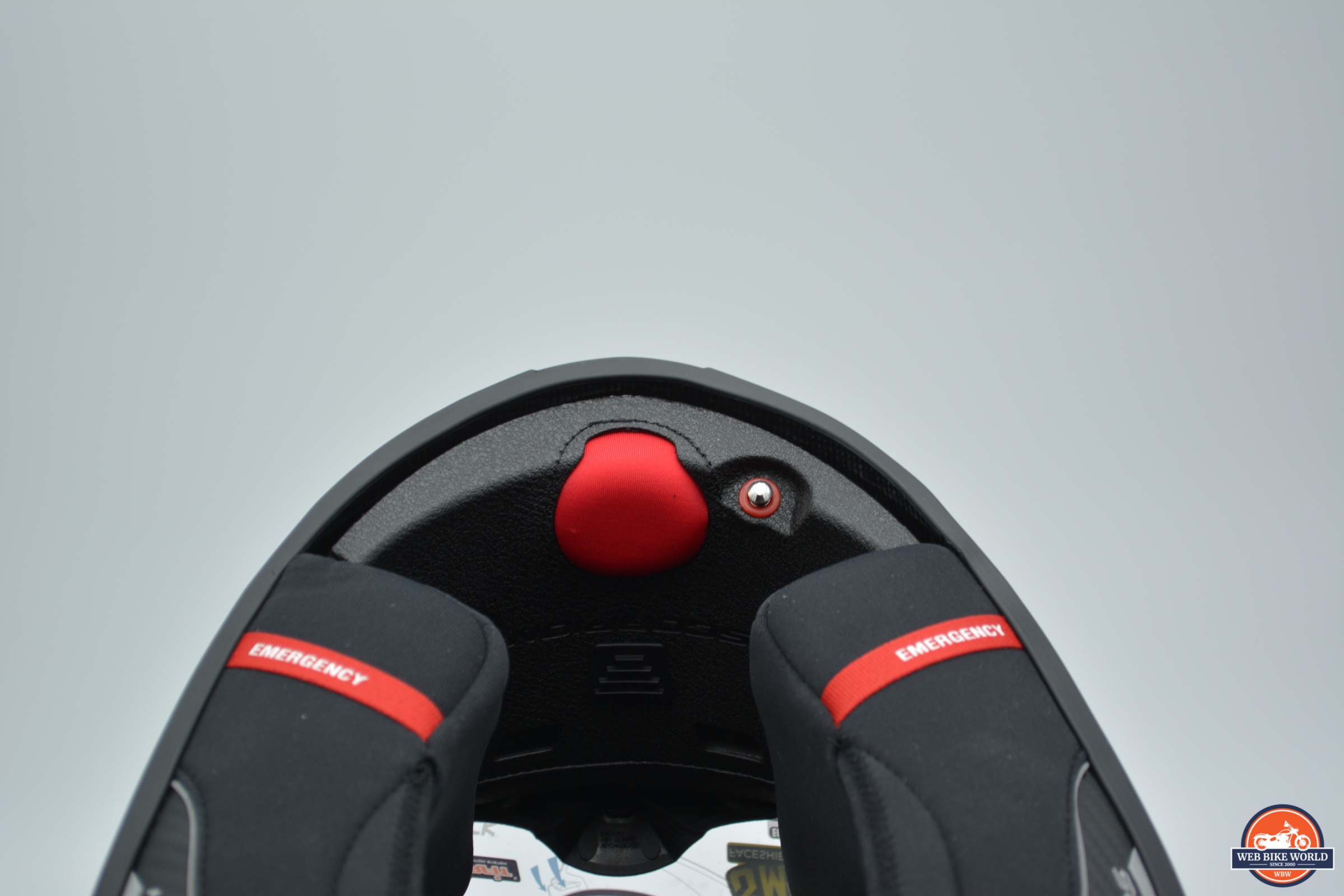 Pump and metal air valve release button for Scorpion EXO-R1 Air Carbon Helmet