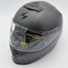 New Scorpion EXO-R1 Air Carbon Helmet on grey background