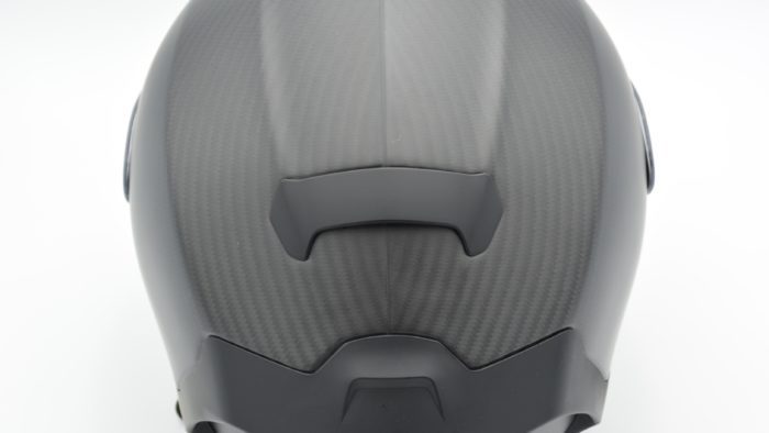 Carbon fiber visible on top of Scorpion EXO-R1 Air Carbon Helmet