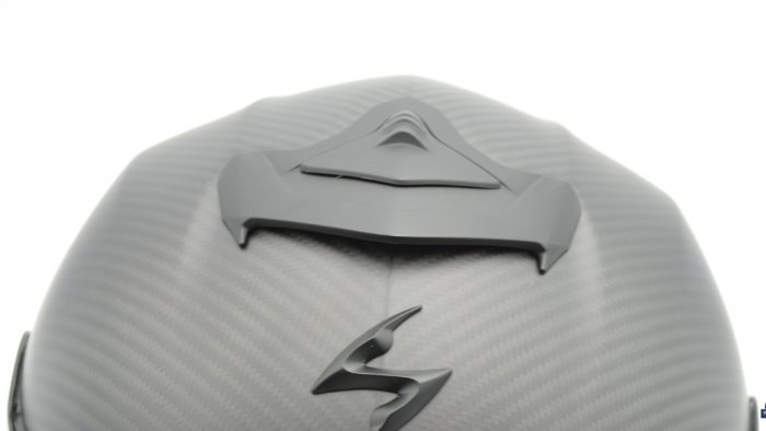 Top vent of Scorpion EXO-R1 Air Carbon Helmet
