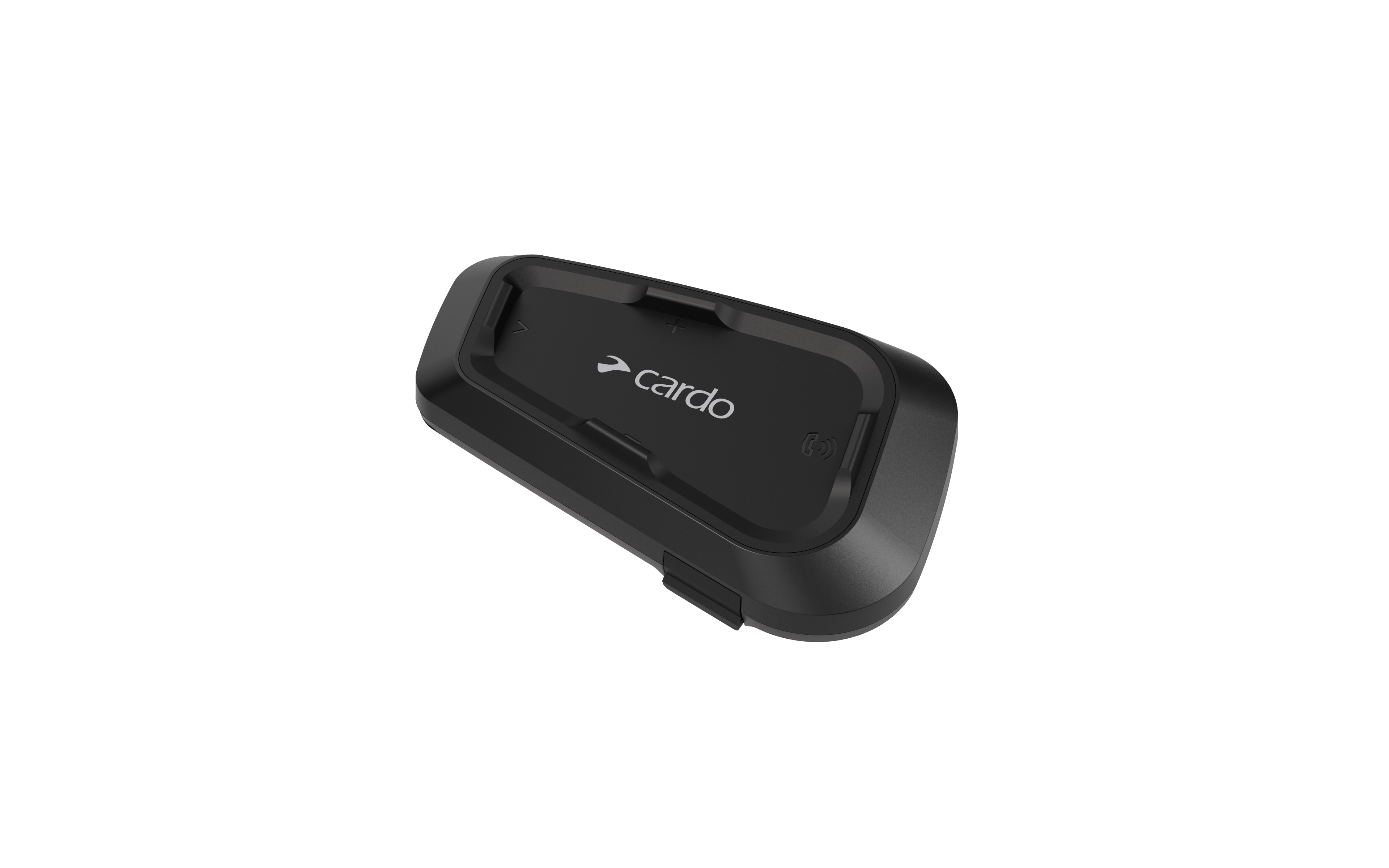 A view of the Spirit Bluetooth Communicator System from Cardo Systems