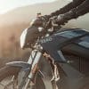 zero motorcycle being ridden for modelling purposes