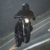 zero motorcycle being ridden into the twisties