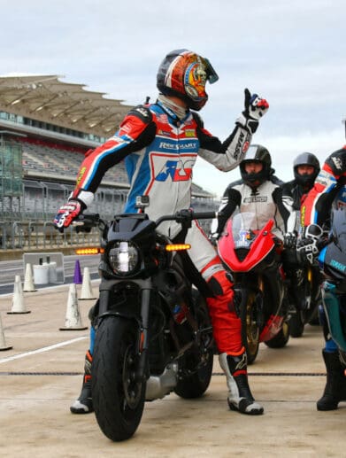 A view of the RideSmart Motorcycle School