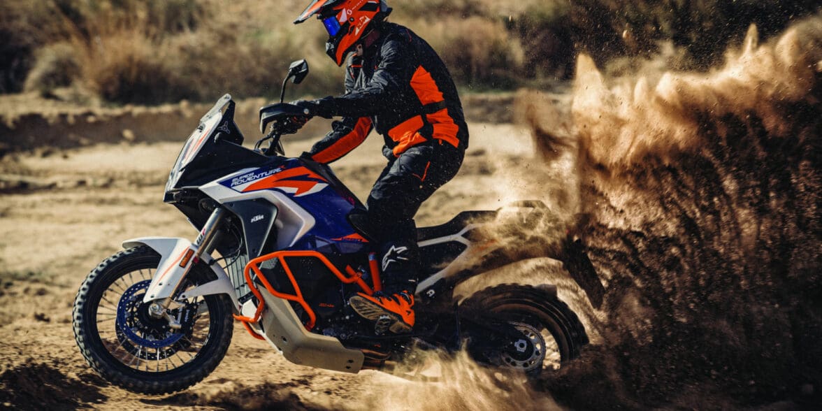 A view of the all-new KTM 1290 Super Adventure R, soon to be available in the US