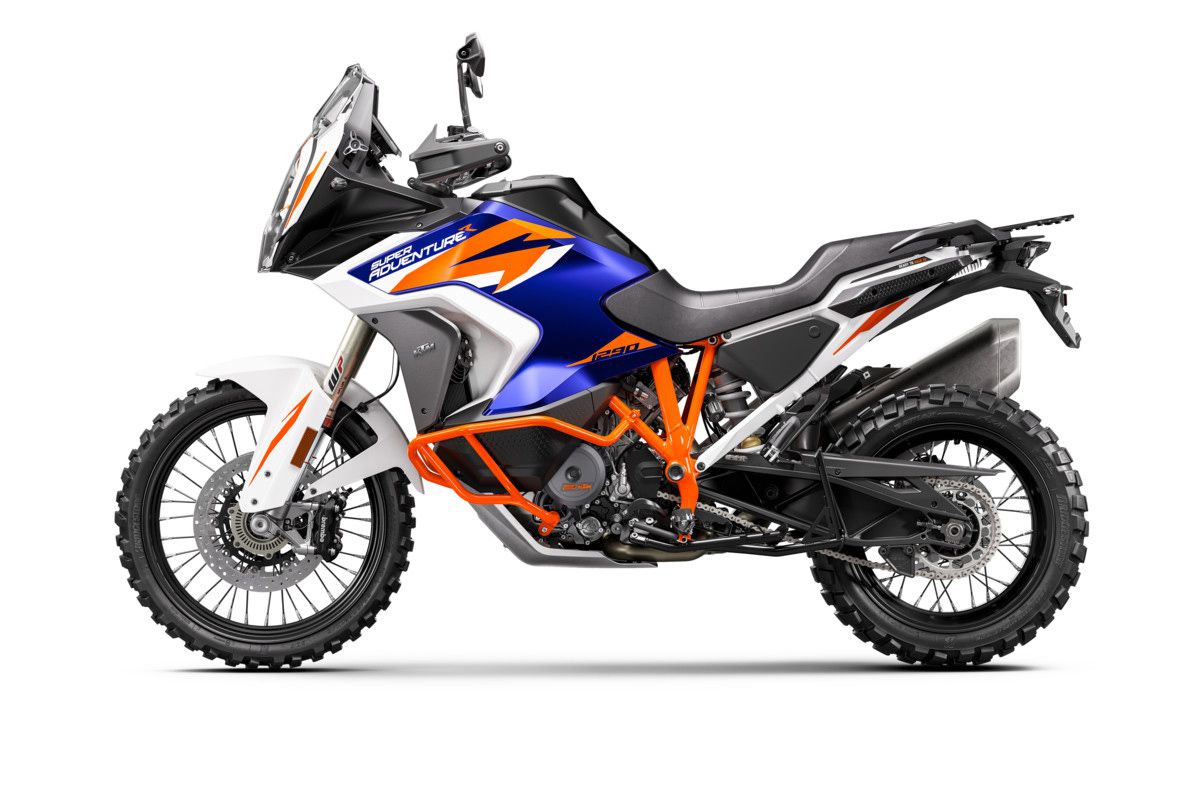 the side view of KTM’s 1290 super adventure R