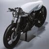 a rebuilt 1997 Honda CX500 christened ‘the Biancaneve,’ or ‘Snow White’, courtesy of Dotto Creations