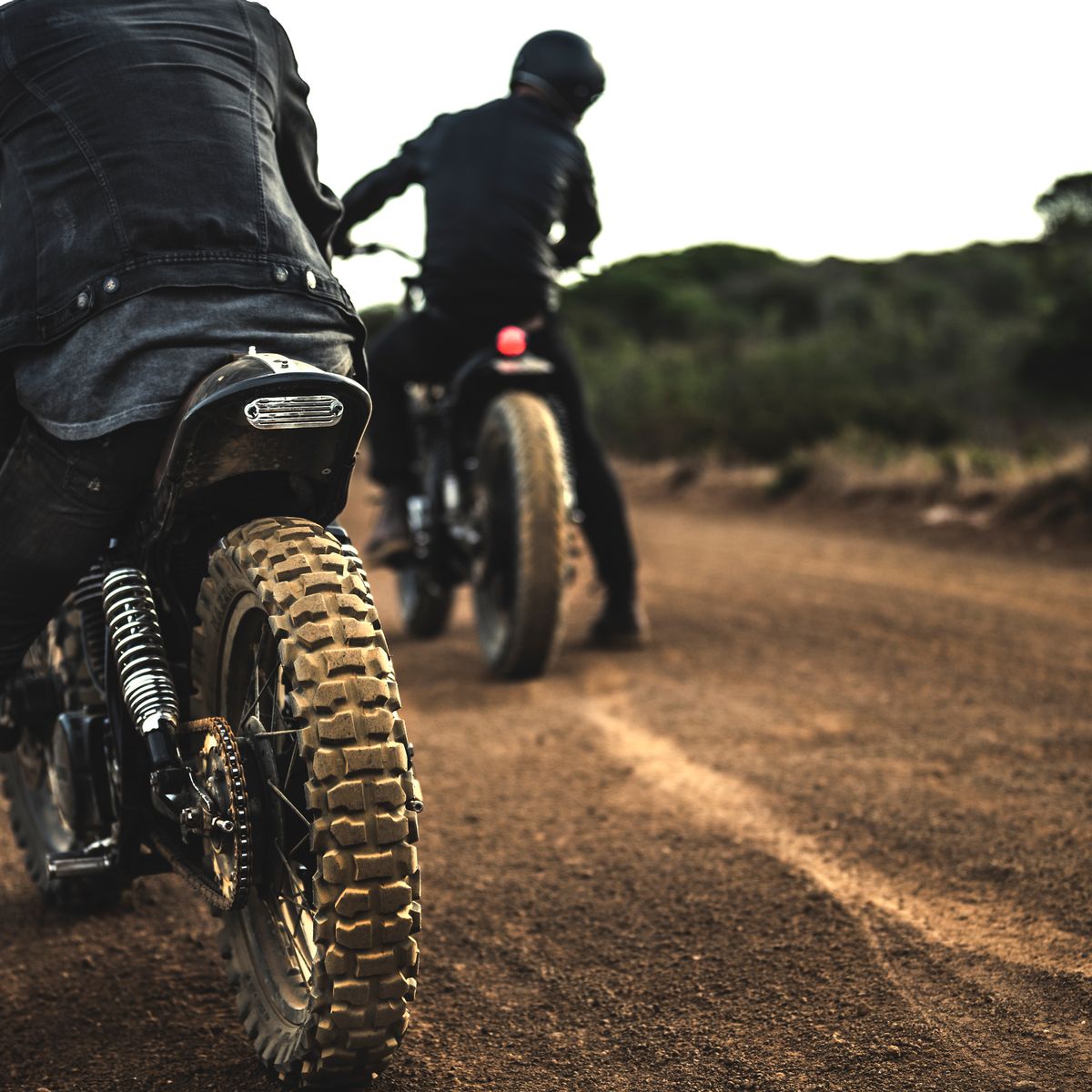 A pair of youth on scramblers in Dublin