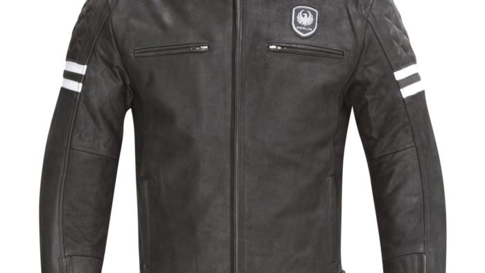 Hixon Black: A view of the new Merlin motorcycle jackets that complement the new BSA Gold Star motorcycle