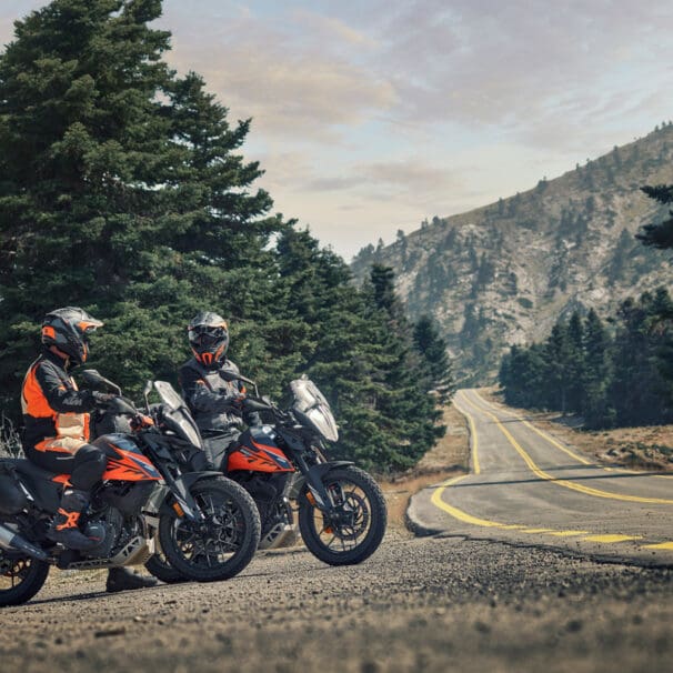 A view of the new 2022 KTM 390 Adventure