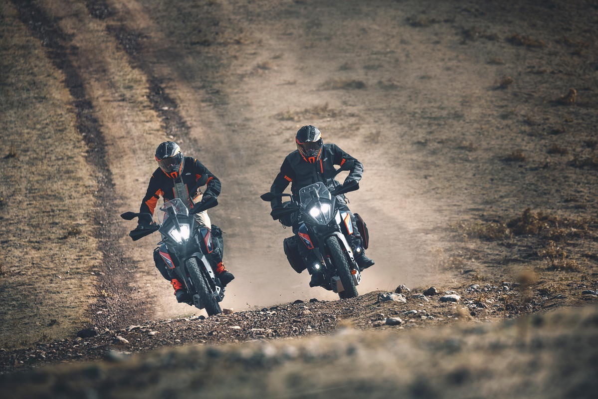 A view of the new 2022 KTM 390 Adventure