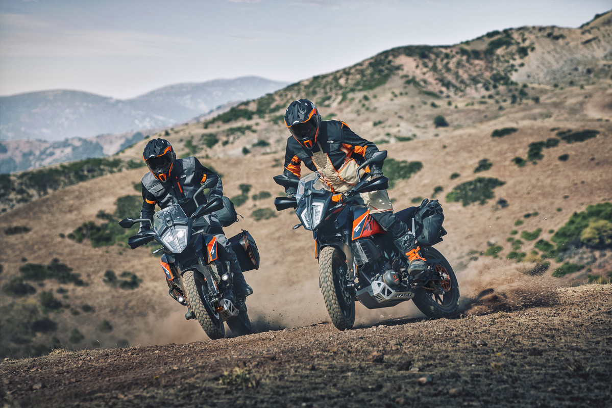 A view of the new 2022 KTM 390 Adventure