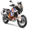 the side view of the KTM’s 1290 super adventure R