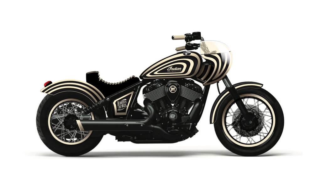 MYSTIC MECHANIC's addition to the Indian Motorcycle X Wheels & Waves Indian Chief Design Competition