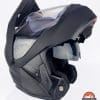 Right side of Quin Quest Smart Helmet with chin bar raised