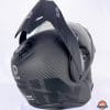 Right side rear view of Quin Quest Smart Helmet with chin bar raised