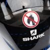 Warning label on Race-R Pro GP Spoiler Lorenzo Winter Test Edition helmet