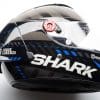 Right side of Race-R Pro GP Spoiler Lorenzo Winter Test Edition Helmet