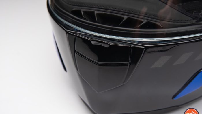 Chin vent on Race-R Pro GP Spoiler Lorenzo Winter Test Edition Helmet