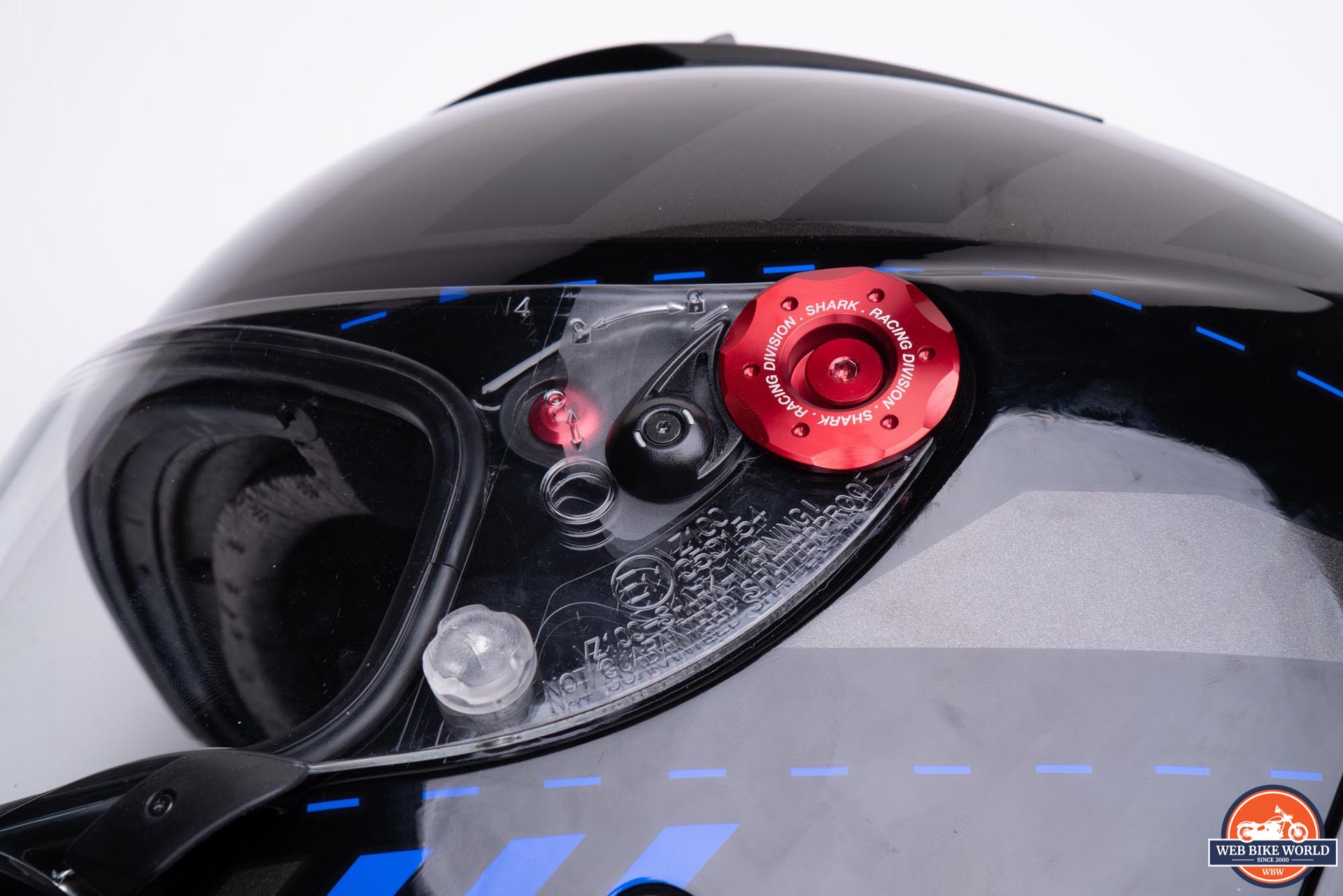 Visor of Race-R Pro GP Spoiler Lorenzo Winter Test Edition Helmet