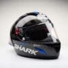 Three quarter view of Race-R Pro GP Spoiler Lorenzo Winter Test Edition Helmet