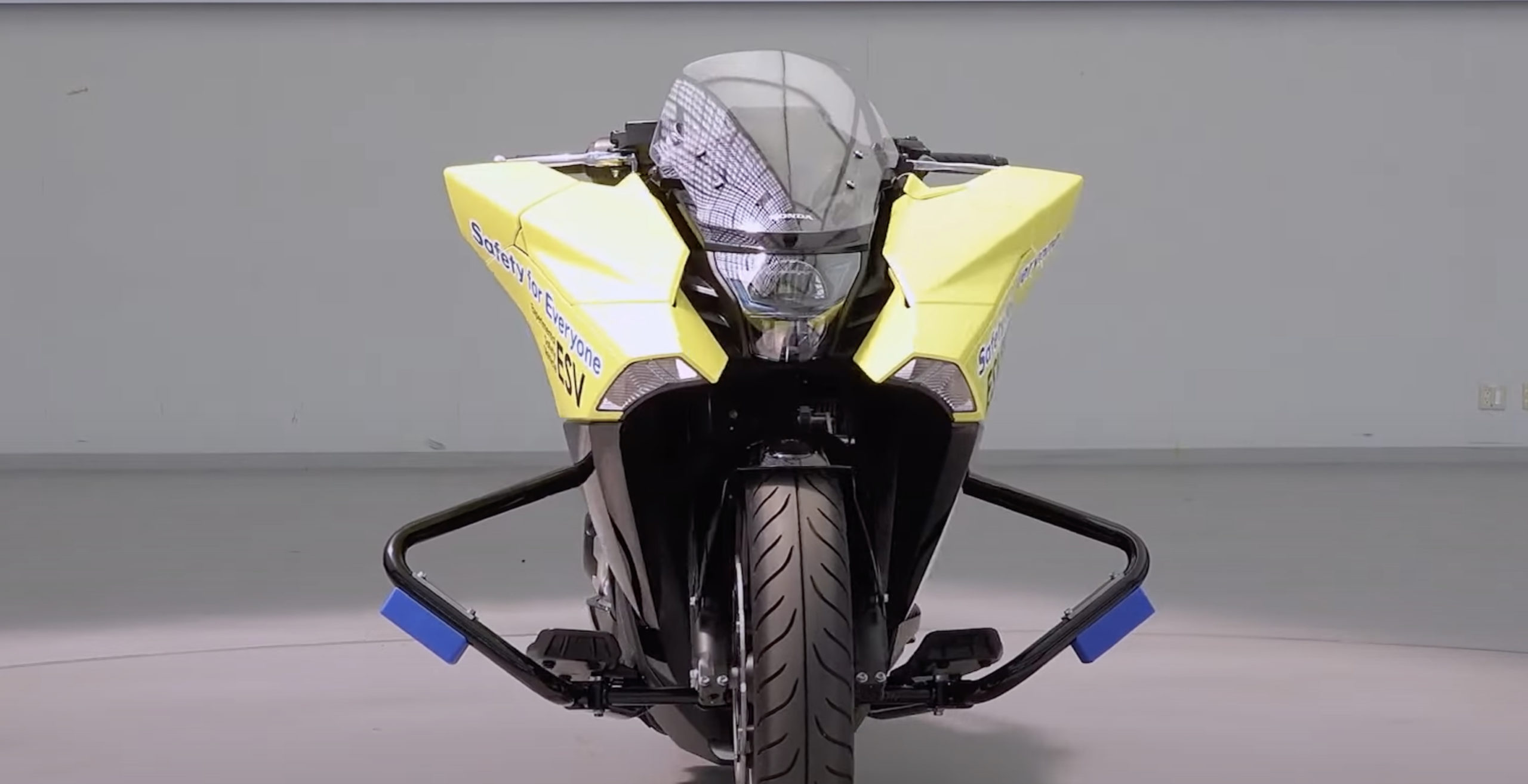 A view of the Experimental Safety Vehicle that Honda used in their recent World premiere of safety technologies to promote the company's progressive projects in regards to rider safety.
