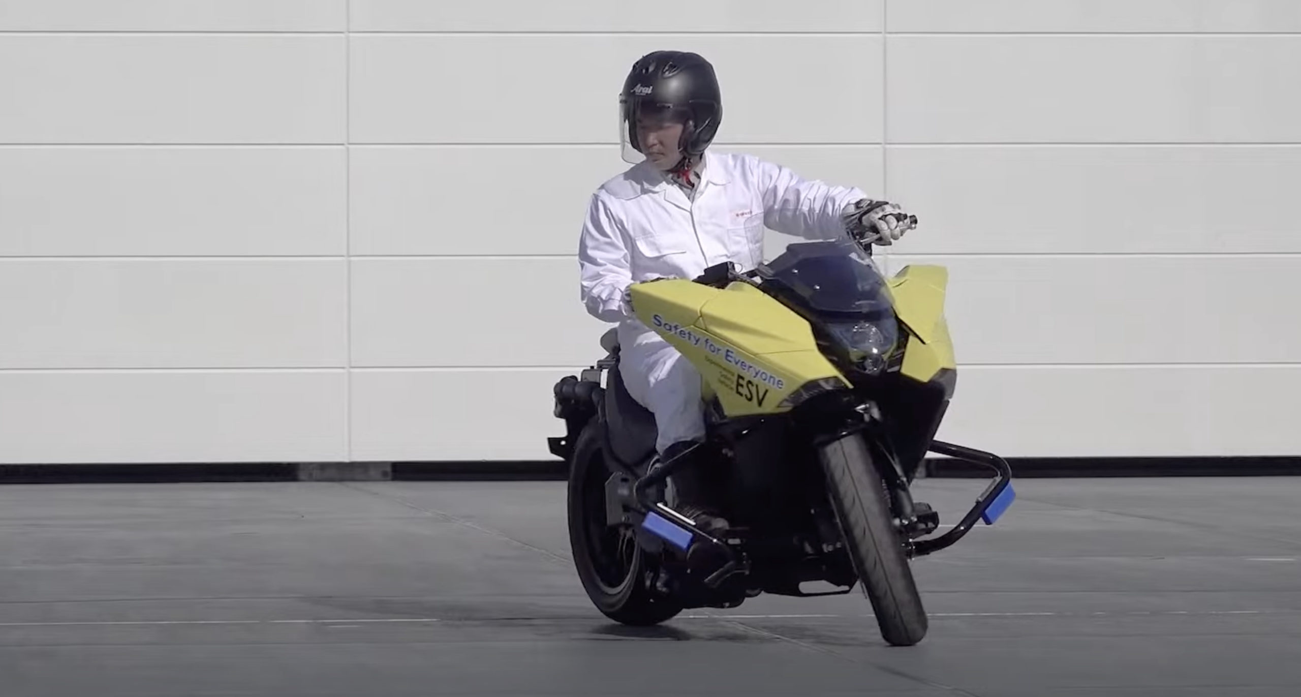 A view of the Experimental Safety Vehicle that Honda used in their recent World premiere of safety technologies to promote the company's progressive projects in regards to rider safety.