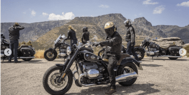 A view of the scenery and people on BMW Motorrad's "The Great Getaway" - an 8-day tour of motorcycle riding where everything is taken care of.