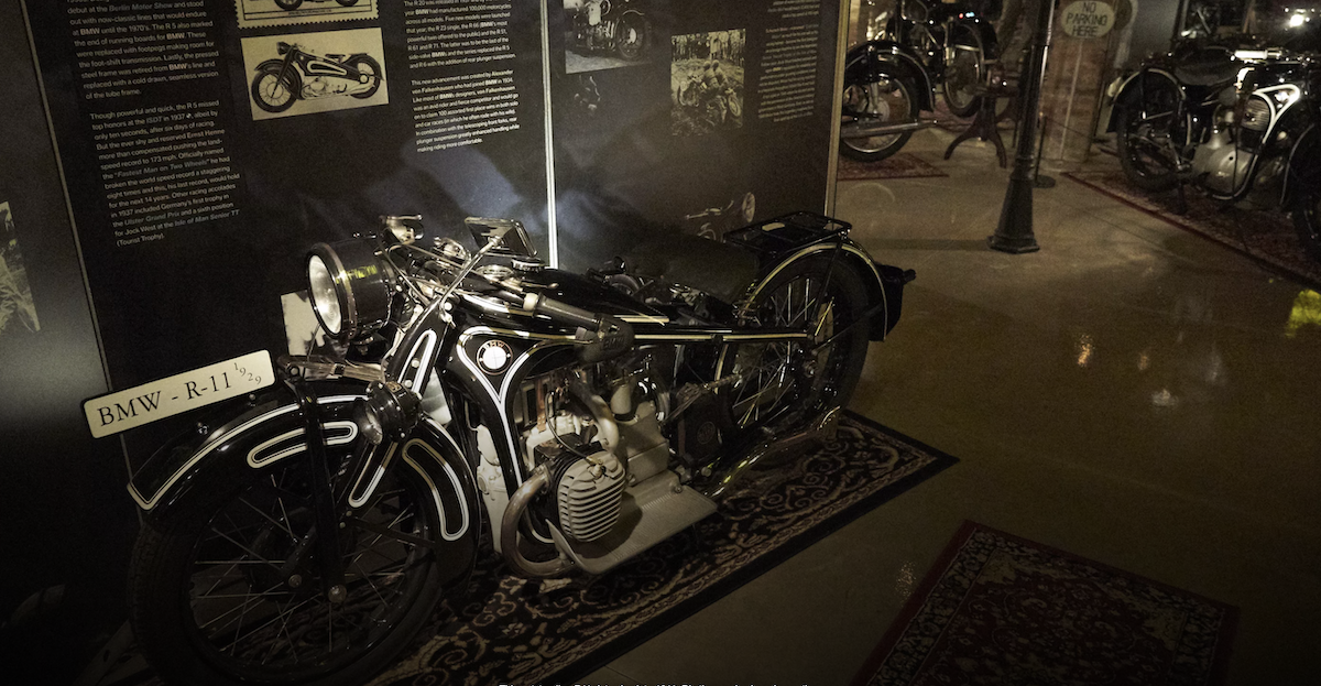 A view of the world's greatest BMW Private motorcycle collection