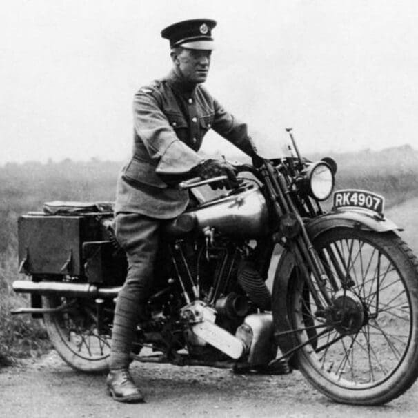 TE Lawrence and his Brough Superior in the 1930s