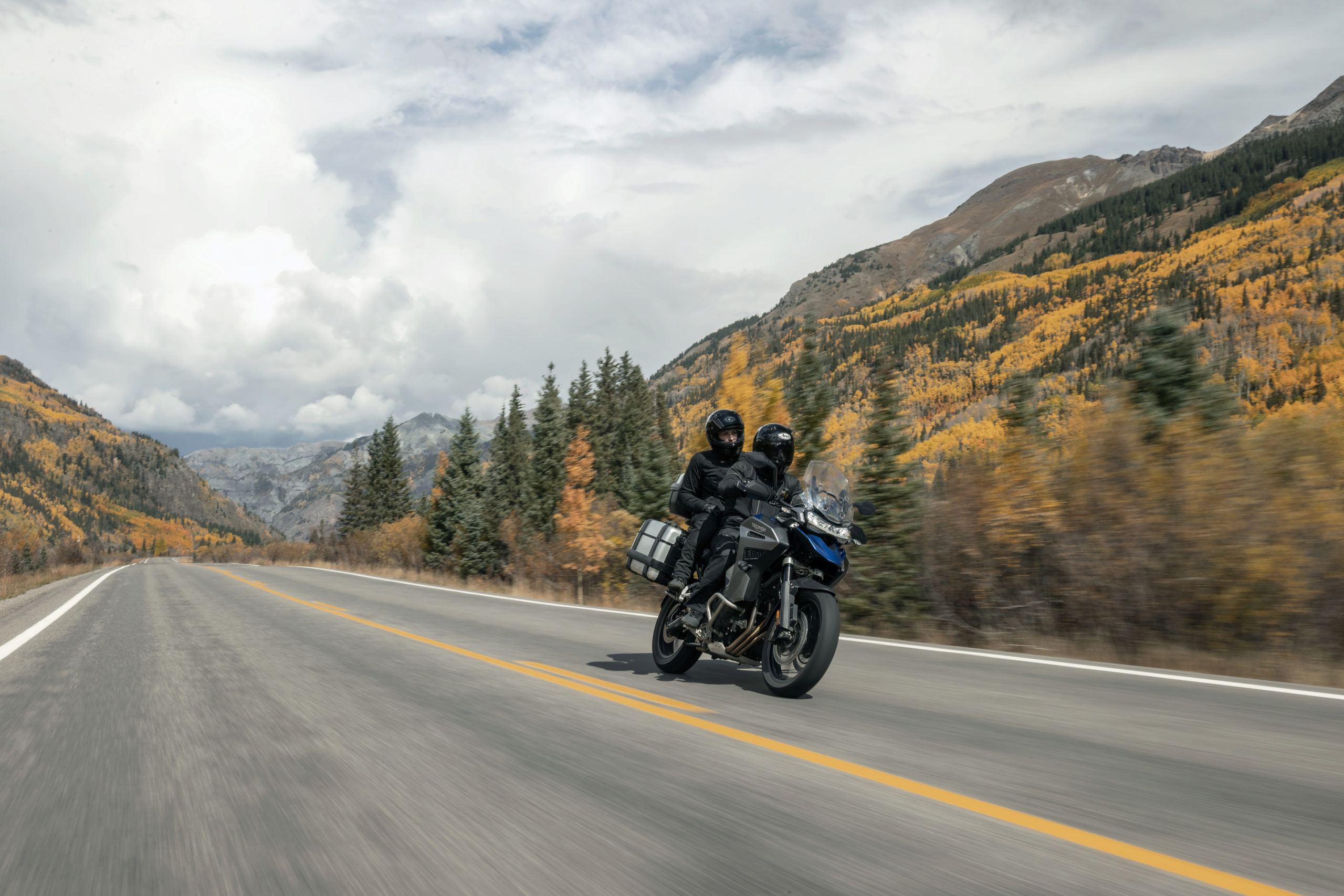 A view of the all-new Triumph Tiger 1200 range, now available from select dealerships. Including the GT, GT Pro, GT Explorer, Rally Pro and Rally Explorer