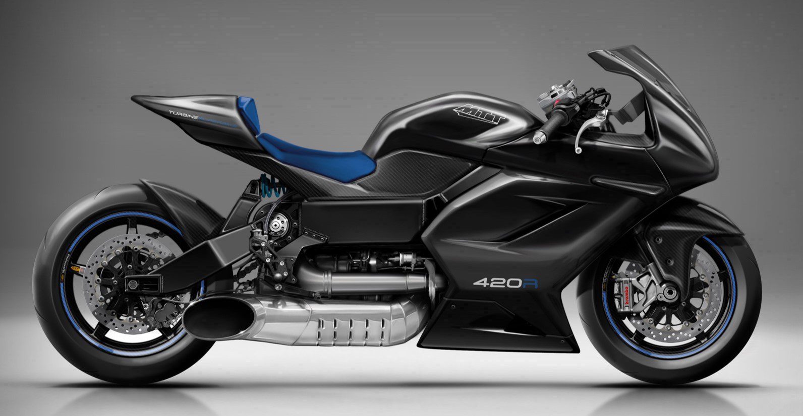 a Motorsport Turbine Technologies 420R turbine motorcycle