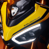 A view of the new Damon HyperFighter Colossus - complete with the black decals and bumblebee-yellow aesthetic